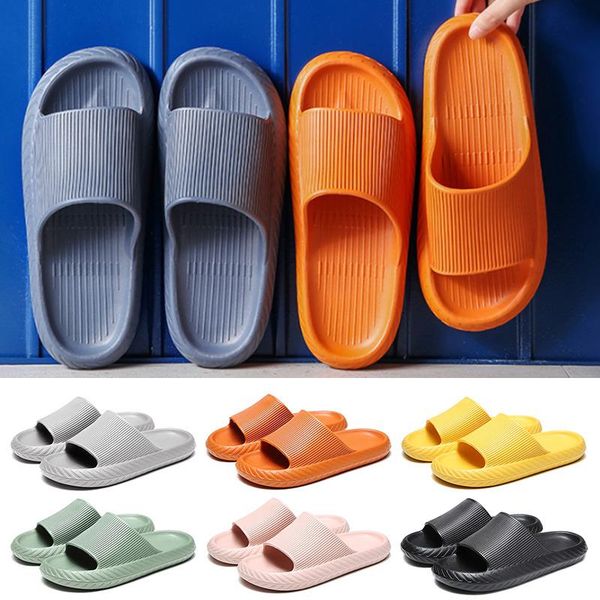 

slippers women thickened non-slip sandals quickdry thick sole house bathroom footwear 2021 summer beach flat sandal slipper, Black