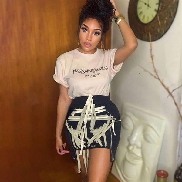 

mini with strings all women skirts over high waist irregular black fall spring trend streetwear fashion clothes