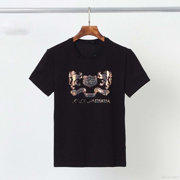 

2021 luxury casual t-shirt new men's wear designer short sleeve t-shirt 100% cotton wholesale black and white size m-3xl, White;black
