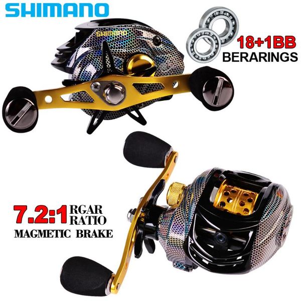 

shimano fishing reel bf3000 baitcasting 5.5kg max drag 7.2:1high speed casting pesca bait reels