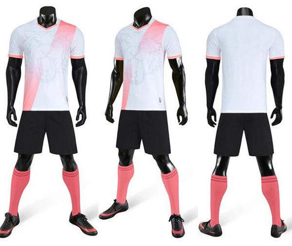 

e08 hight quality soccer jersey breathable football shirt men sports kits blue and yellow maillot de foot, Black