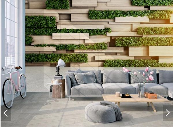 

wallpapers nordic wood green leaf 3d po wallpaper wall mural for bedroom contact paper papers roll stereo murals home decor