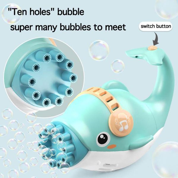 

party favor super bubble machine automatic gatling gun toys summer soap water 2-in-1 electric for kids