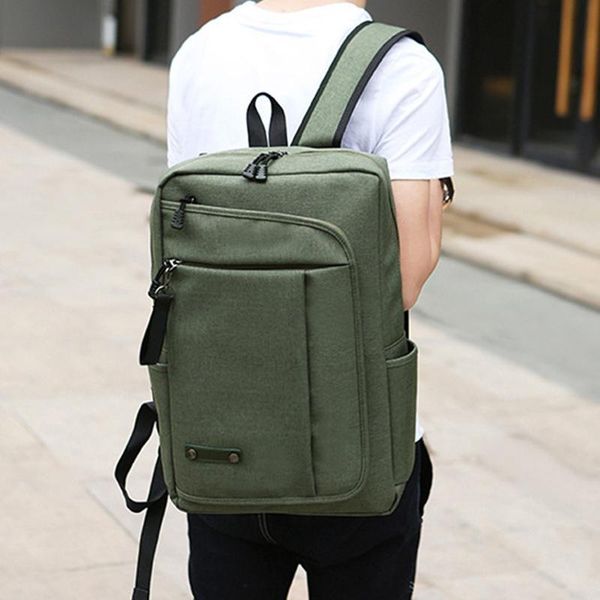 

backpack 2021 simple men's business computer15.6 inch men school lapbackpacks water repellent travel 20l multi bag