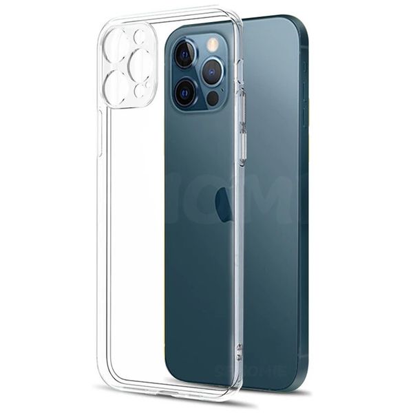 

lx brand camera lens protection clear phone case for iphone 12 pro max silicone soft cover for iphone 12 mini shockproof back cover gift