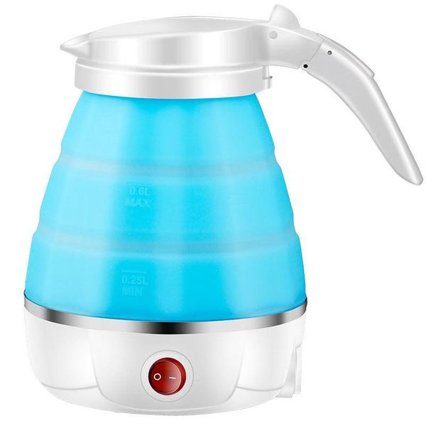 

water bottle mini portable silicone folding electric kettle auto power-off stainless steel travel 500ml