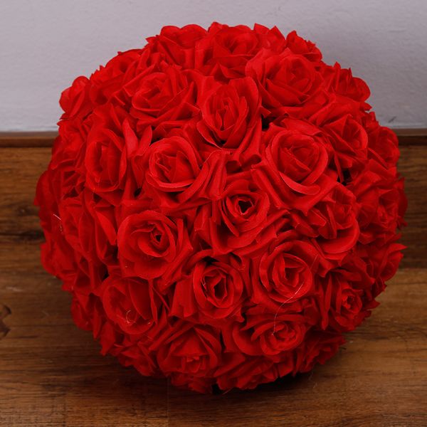 

wedding decorations 8 inch artificial flowers rose ball wedding silk flower decorate for garden market decoration