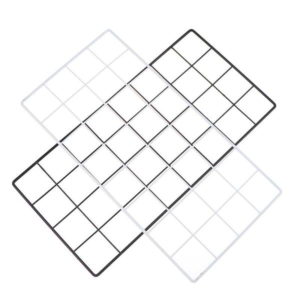 

other home decor modern wall decoration iron grid nordic art po displaying frame party metal shelf mesh postcards diy racks