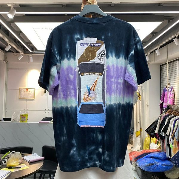 

men's t-shirts purple hair dye cactus jack travis scott male shirt woman heavy tissue car imprint t oversized washing, White;black
