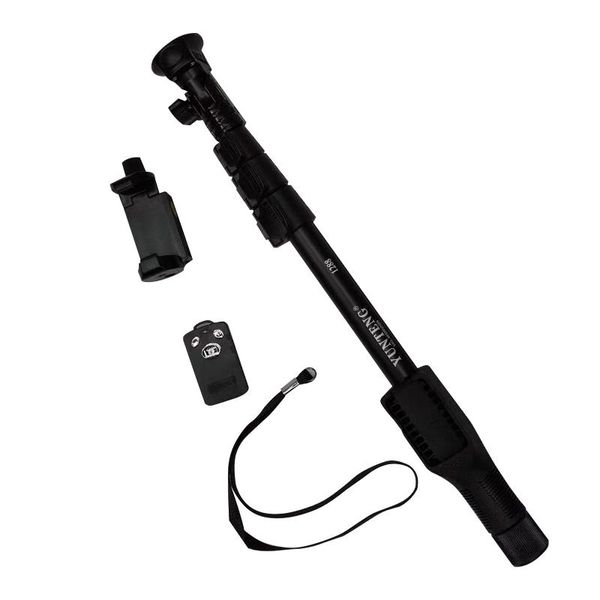

selfie monopods aluminum alloy extendable stick handheld monopod pole with detachable wireless bt remote for digital camera smartphone