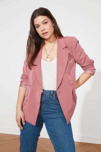 

women's jackets trendyol buttoned jacket twoss21ce0227, Black;brown