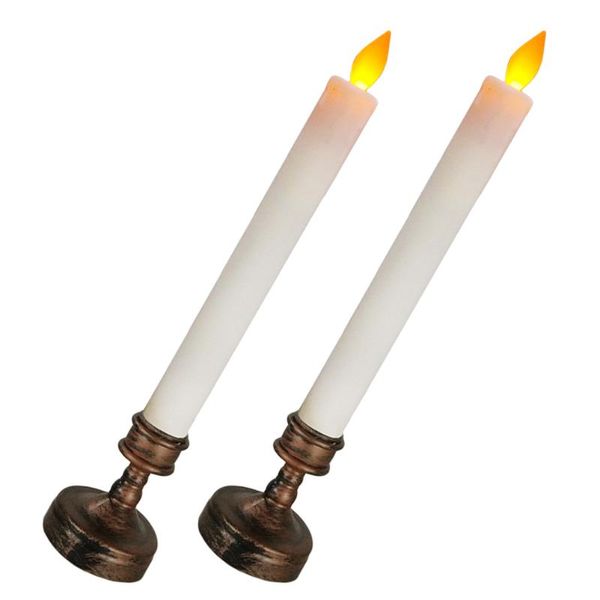 

candles 2pcs electronic candle lamp led light flameless ornament