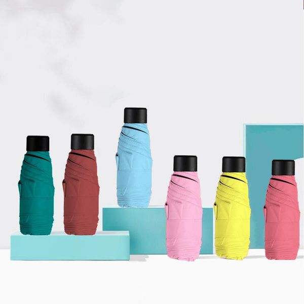 

umbrellas mini five folding umbrella 6 bone ultra-light sun pocket rain or shine