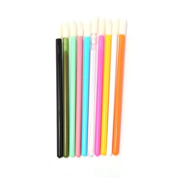 

makeup brushes 50pcs/pack disposable nylon lip brush lipstick glossy wand clean applicator cosmetic tool eyeshadow gloss