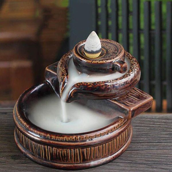 

colorful fragrance scent tower incense mixed with burner drop lamps