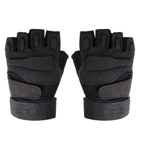 

half finger tactics outdoor sports protective warm (black size s) cycling gloves