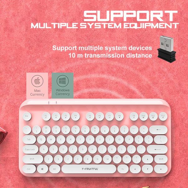 

keyboards jelly comb 2.4g wireless keyboard portable usb for pc lapdeskergonomic multimedia keys