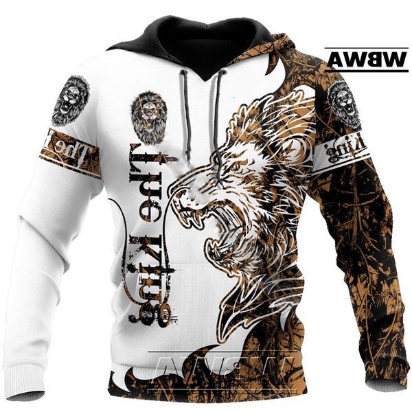 

men's hoodies & sweatshirts male hooded sweatshirt, fashion casual jacket, , easter jesus, lion, king, 3d, hooded, harajuku, streetwear, Black