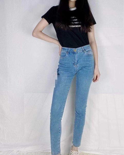

nba2021 jia summer elastic pants small trouser legs slim simple fashion street trend, Blue