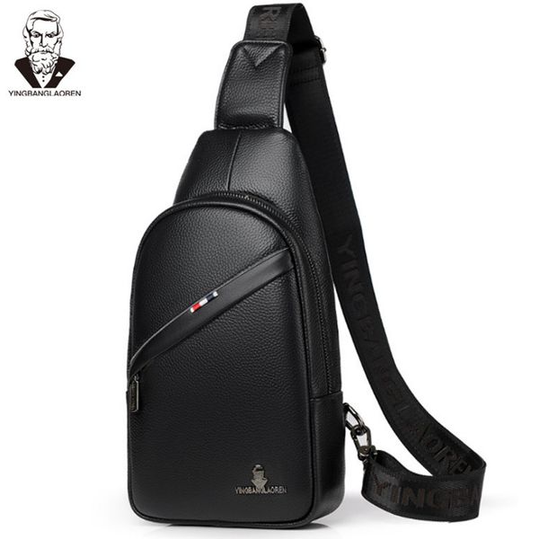 

cross-border chest foreign cowhide men's bags, business exclusively trade one-shoulder layer leather casual diagonal bag, for nmekj