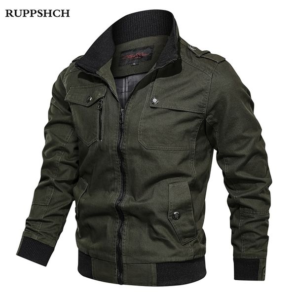 

autumn men casual stand-up collar jacket men zipper pocket large size jacket men cotton thin jacket 211025, Black;brown