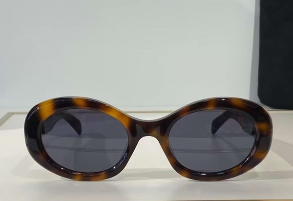 

40194 havana brown oval sunglasses for women fashion sun glasses des lunettes de soleil wit box, White;black