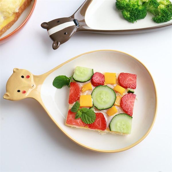 

dishes & plates cartoon lovely ceramic animal plate dish