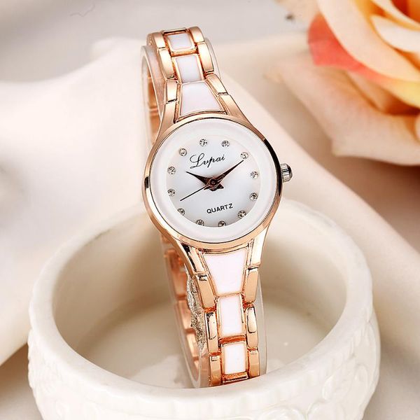 

women fashion luxury women's watches bracelet watch brand quartz relogio feminino 3l45 wristwatches, Slivery;brown