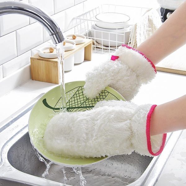 

disposable gloves bamboo fiber waterproof dishwashing non-stick