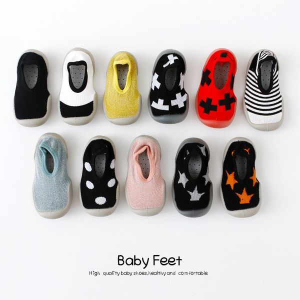 

first walkers style spring and summer shoes socks children's indoor baby sock toddler room yyz-12