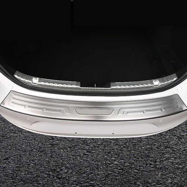

car styling silver interior rear bumper trunk sill plate guard frame cover trim for 3 bp 2021 sedan other accessories