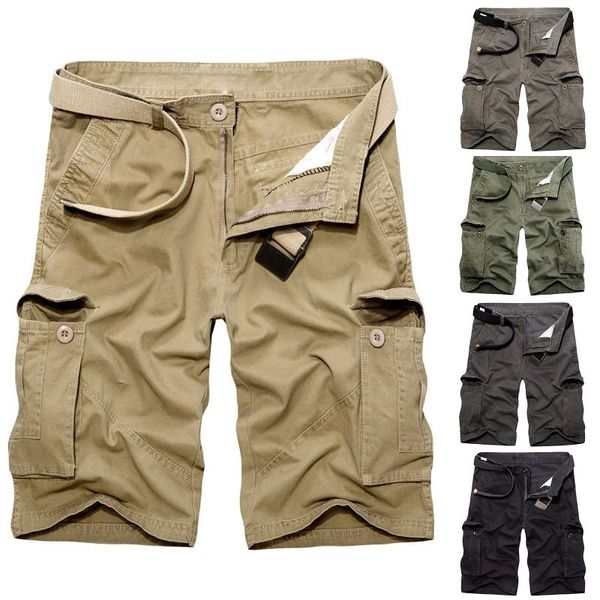 

men's shorts men tactical hiking military outdoor cargo ripscasual multi-pockets short combat hunting fishing shorts#f3, White;black