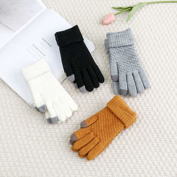 

glov female touch screen autumn and winter warm fashion couple knitted psh thickened outdoor riding