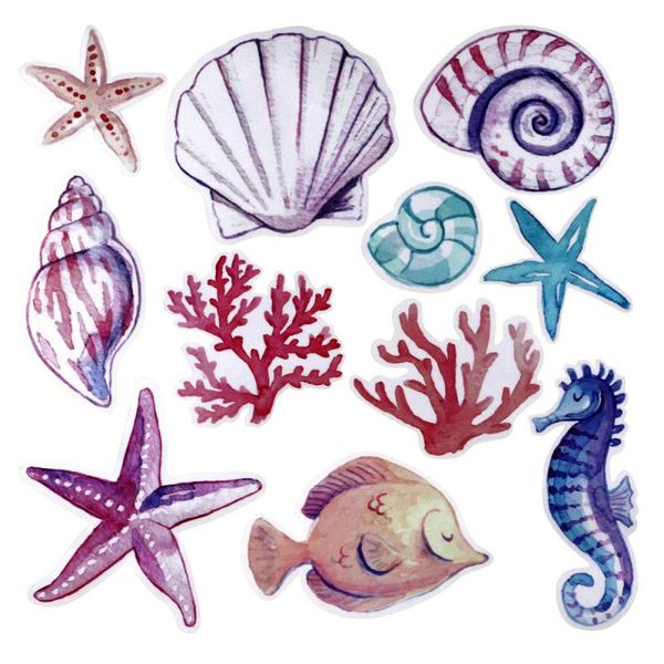 

wall stickers athy sea world paste horse star shell mural art sticker for bedroom living room