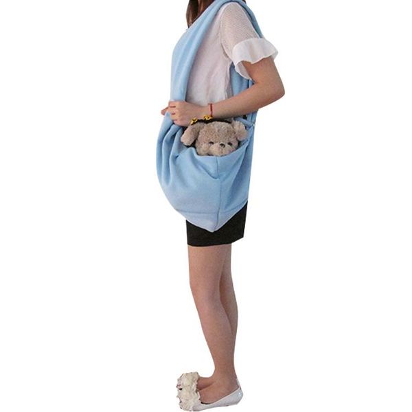 

cotton ocean blue pet sling dog cat carrier bag by cpam for car seat covers