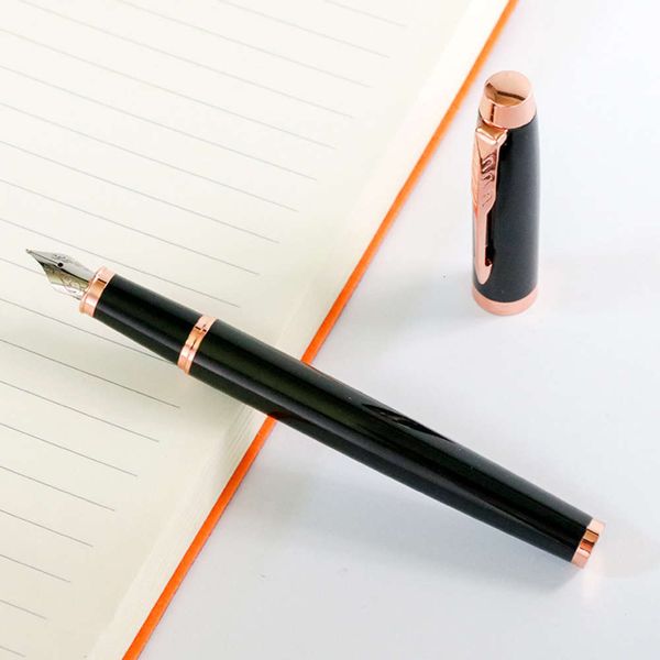 

the pen gift set rose gold metal box office pen calligraphy portable gift