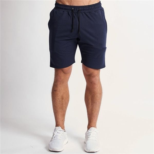 Verão Mens Slim Shorts Moda Casual Gyms Jogger Workout Praia Calças curtas Sportswear 210324
