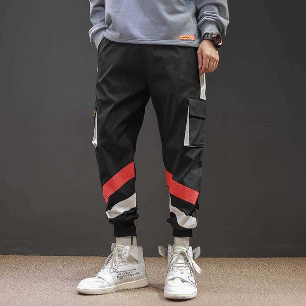 

men's pants calas da carga de moda street style dos homens cala casual masculino magro sweatpants jogger japons engraado high vdf9, Black