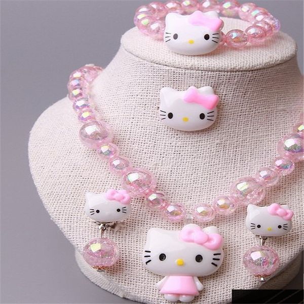 

children cartoon princess cinderella pendant necklace ear clip set, Silver