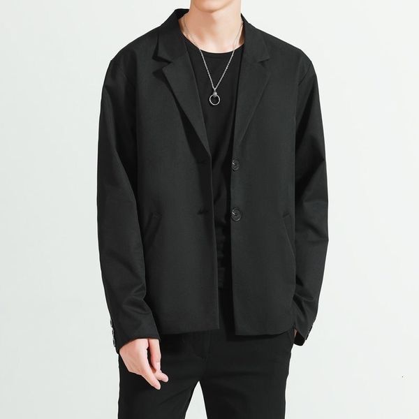 

coat dk uniform casual trend loose men's autumn small suit, White;black