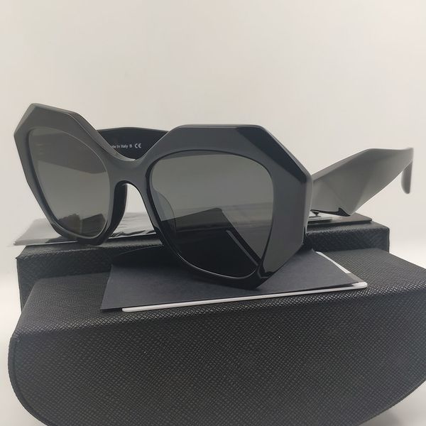 

designer 2021 trend acetate polygon water chestnut personality shades retro rectangular weird sunglasses black, White;black