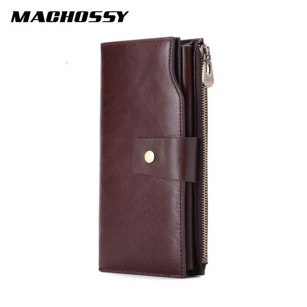 

wallets long genuine leather wallet men hasp clutch male card holder cellphone pocket fashion real skin purse1, Red;black