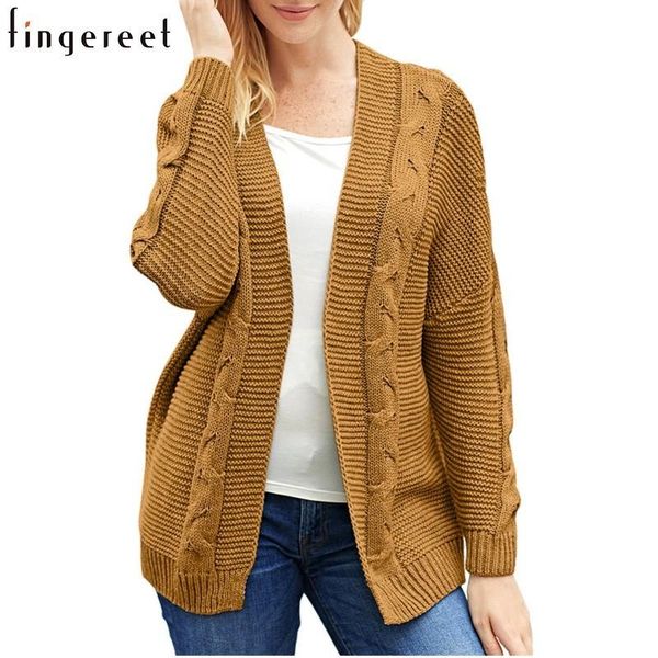 

women's sweaters sweater loose coat girls long fund europe station 2021 pattern winter sleeve knitting cardigan, White;black