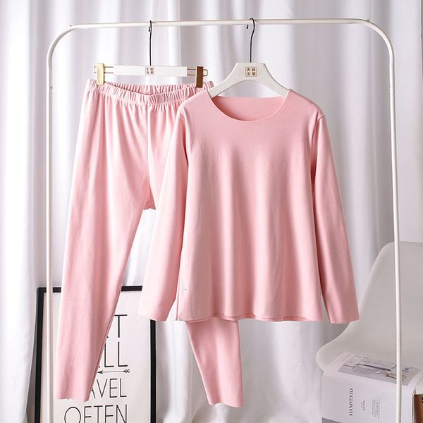 

pant fall winter warm clothes and thickened pants plus velvet suit of two large female size pieces around the neck bottom y378 j54s, White