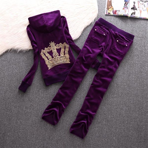 

fashion designer juicy lovers brand retrieve women sporting suits couples grey flowers casual womens training packages hooded collar popular, Gray