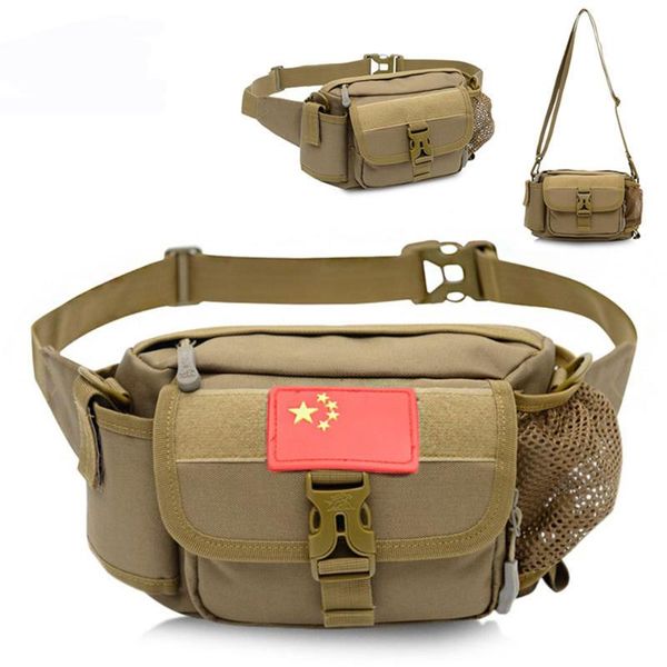

outdoor bags kokossi leisure fitness pockets sports water bottle multifunctional messenger bag tactical