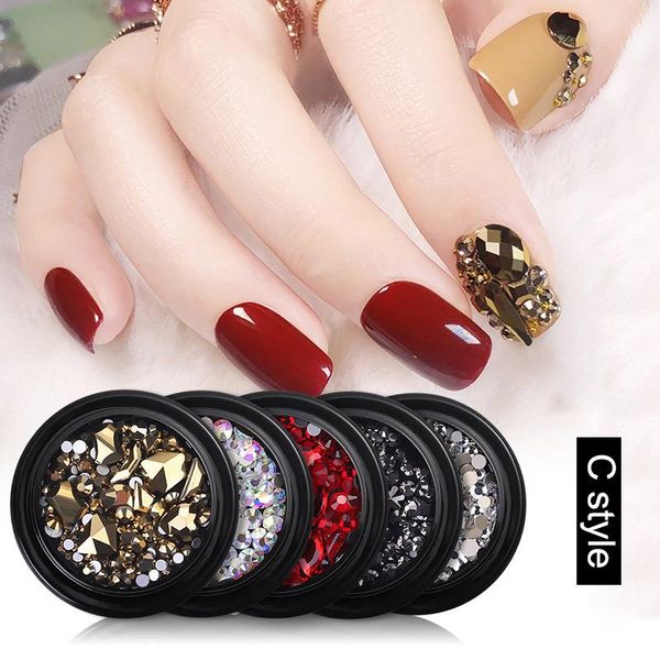 

nail art decoration glitter rhinestone assorted women makeup decals mpwell decorations, Silver;gold