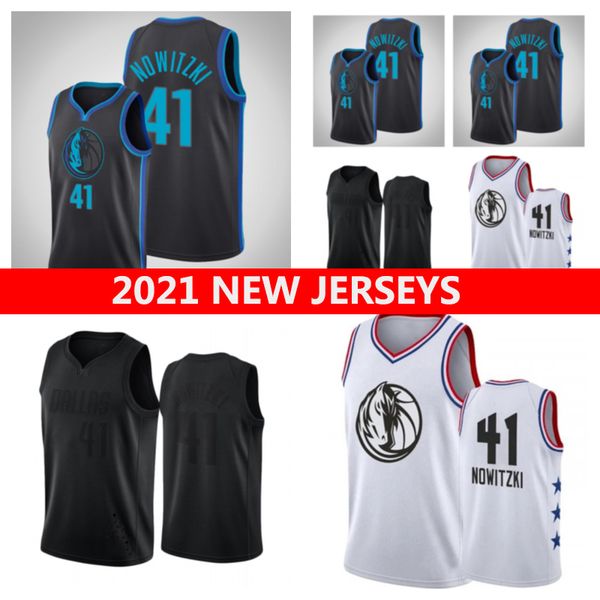 

2021 basketball jerseys 41 dirk nowitzki, Black;red