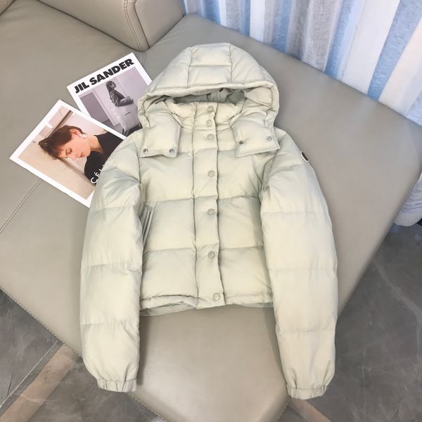 

new short hooded down jacket, Black