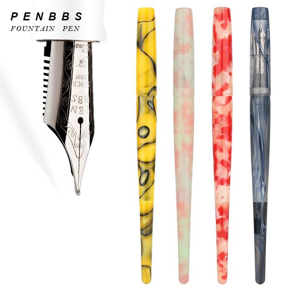 

fountain pens collectionpenbbs 267 vacuum filling pen transparent resin bicolor tip daming